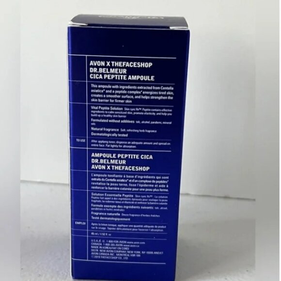 NIB Avon Dr Belmeur CICA PEPTIDE Ampoule 1.52 OZ - Picture 2 of 4
